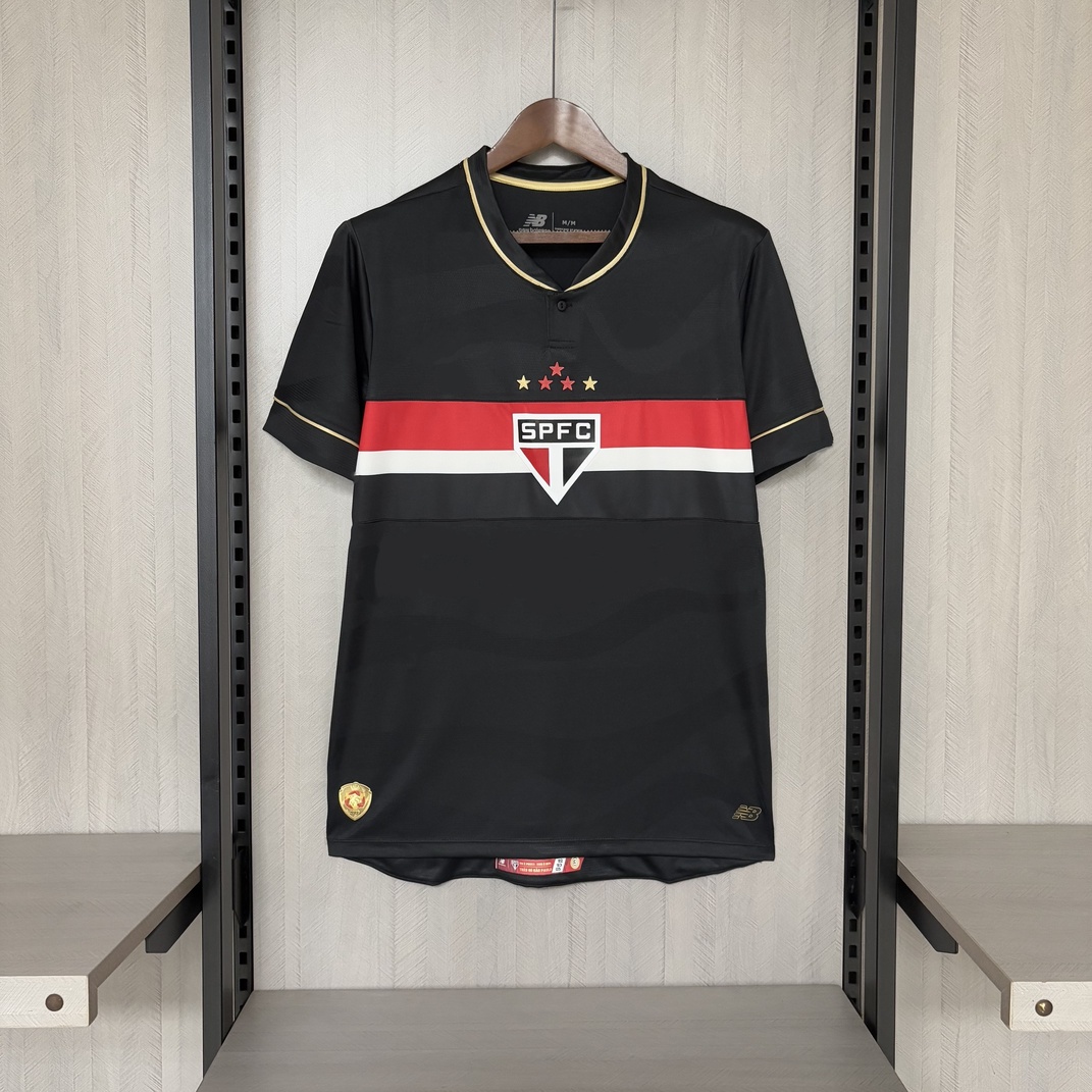 Sáo Paulo Terceira Camisa Preta 2025